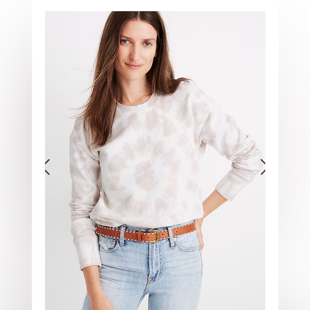 Tie-Dye Crop Sweatshirt